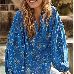 J. Jill Oversized Split-Neck Top Medium